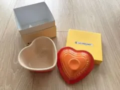 新品未使用 LE CREUSET ハート型 ラムカン オレンジのサムネイル