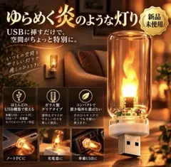 新品 USB フレームライト 炎 LED 車内 アンビエントライト