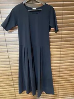 Sunny Clouds ブラック 半袖ワンピース M