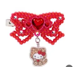 ハローキティ シークレットヘアクリップ レッドオーロラ