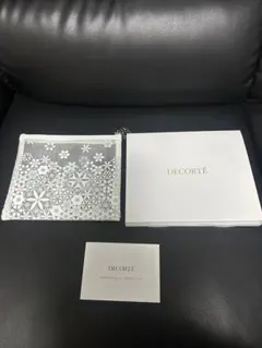 DECORTÉ ホワイト メッシュポーチ