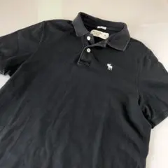 ✨大人気✨アバクロンビー&フィッチ アバクロ 半袖ポロシャツ 黒S 