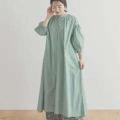 【ITEMS URBAN …】ギャザーシャツワンピース＊Free☆L.BLU