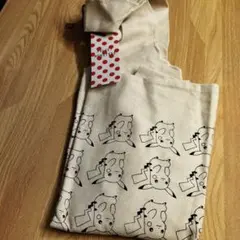 ピカチュウほっぺ未使用ショッピングバッグ①帆布　ポケットモンスター　エコ可能のサムネイル