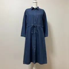 ミルクティー　デニム　授乳ワンピース　産前産後　ロングワンピース　春　素敵