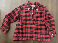 ミキハウス チェック柄シャツ 100