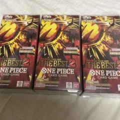 新品★ワンピースカードゲーム　THE BEST2 3Boxセット　テープ付き