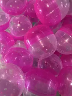 ガチャガチャ　カプセル　空容器　100個　ピンク