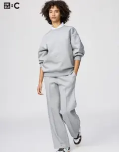 UNIQLO スウェットストレートパンツ　グレー