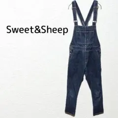 Sweet&Sheep デニムサロペット 綿100 オーバーオール クロスバック