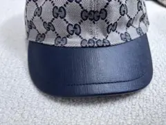 Gucci GG柄　サイズL 56cm ネイビーキャップ グッチ
