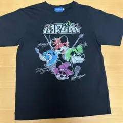 東京ディズニーリゾート ミッキーたちのロックなTシャツ　ブラック　Lサイズ