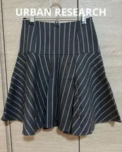 URBAN RESEARCH フレアスカート ミニ丈　ダークグレー　36