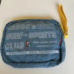 ORANGE GAL 99665 昭和レトロ 80’s ポーチ ブルー系　日本製