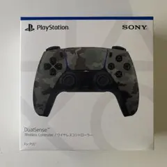 PS5 デュアルセンス ワイヤレスコントローラー グレー カモフラージュ