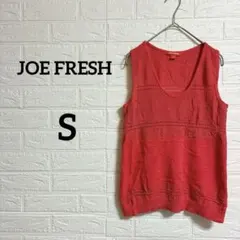 海外古着♡JOE FRESH 【S】ノースリーブトップス オレンジ薄手