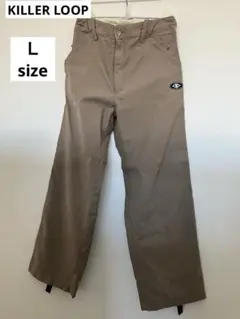 【中古】KILLER LOOPスノーボードパンツ ベージュ Ｌサイズ