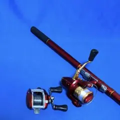 【未使用に近い】サビキ竿4.5m+ ベイトリール セット