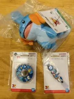 一番くじ ポケモン E賞 ミズゴロウ ぬいぐるみI賞 ラバーコレクション