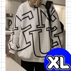 XLオーバーサイズトレーナーアルファベット 男女兼用 メンズ レディース 韓国風