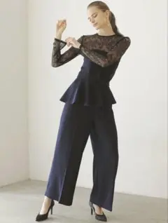 *美品* ラグナムーン ウエストペプラムベアパンツDRESSのサムネイル