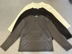 REFINED WAFFLE HENLEY NECK L/S TEE　３色のサムネイル