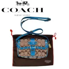 COACH スタッズ シグネチャー ワンショルダーバッグ