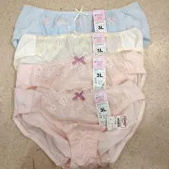 ショーツ　3Lサイズ ショーツ 4枚セット　下着　レディース　新品