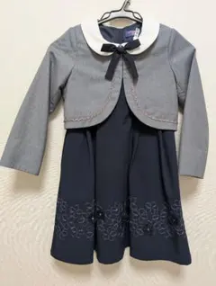 アナ・スイmini　紺フォーマルドレス120センチ ジャケット付き 半袖