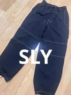 SLY スライ　レディース　カーゴパンツ　黒　ブラック　フリーサイズ