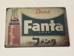 Fanta ファンタ ブリキ看板 インテリア 昭和レトロ