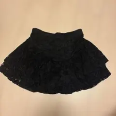 総レース フレアミニスカート ブラックのサムネイル