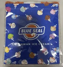 BLUE SEAL ブルーシール巾着 沖縄アイスクリーム
