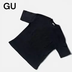 美品✨GU ヘビーウェイトTシャツ ブラック M シンプル