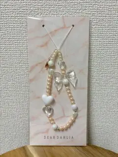 DEAR DAHLIA パールストラップキーリング