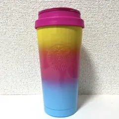 海外限定　スターバックス　サマー　togoタンブラー レインボー　ネオンカラー