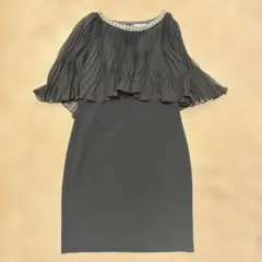近年美品✨グレースクラス 総レース ロングフレアワンピース ブラック