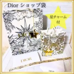 [ Dior ショップ袋 2枚セット 星型チャーム付き ]のサムネイル