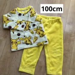 ピカチュウ　フリースパジャマ　ポケモン　100cm 上下セット