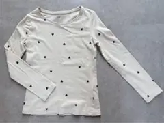 H&M ハート柄 長袖カットソー130