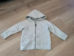 プチバトー キルティング グレー パーカー 90 95 100