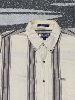 CHAPS Ralph Lauren アイボリー ストライプ