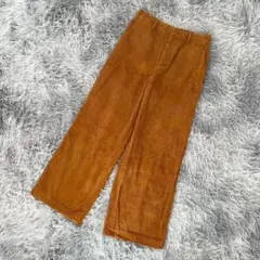 『UNIQLO』ユニクロ　コーデュロイパンツ　ワイド　ストレート　ハイウエスト