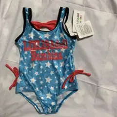 新品　キッズ  水着　リズリサ　110cm 水色