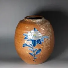 中国 磁州窯白磁 鉄絵陽刻神獣花卉文壷 大壷 C R5260C - メルカリ