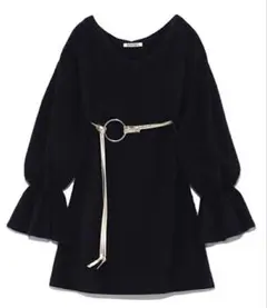 SNIDEL ニットワンピース Fサイズ NAVY