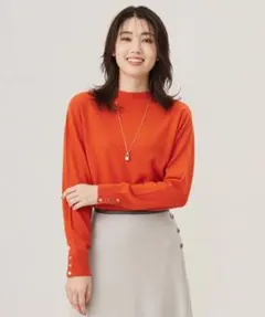 【J.PRESS】SOFT TOUCH WOOL 立ち襟ニットのサムネイル