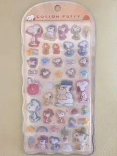 【正規品】スヌーピー コットンパフィー シール ブラザーズ ぷっくり