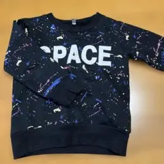 宇宙スプラッターギャラクシーデザイン トレーナー 100cm