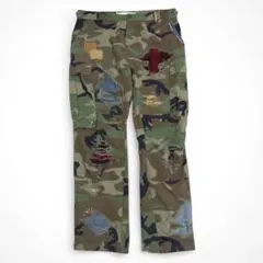 DOLCE&GABBANA 加工デニムパンツ　ミリタリー　カーゴ　迷彩　50 D&G 05AW Dolce&Gabbana デニムハイブリッドカーゴパンツ - メルカリ